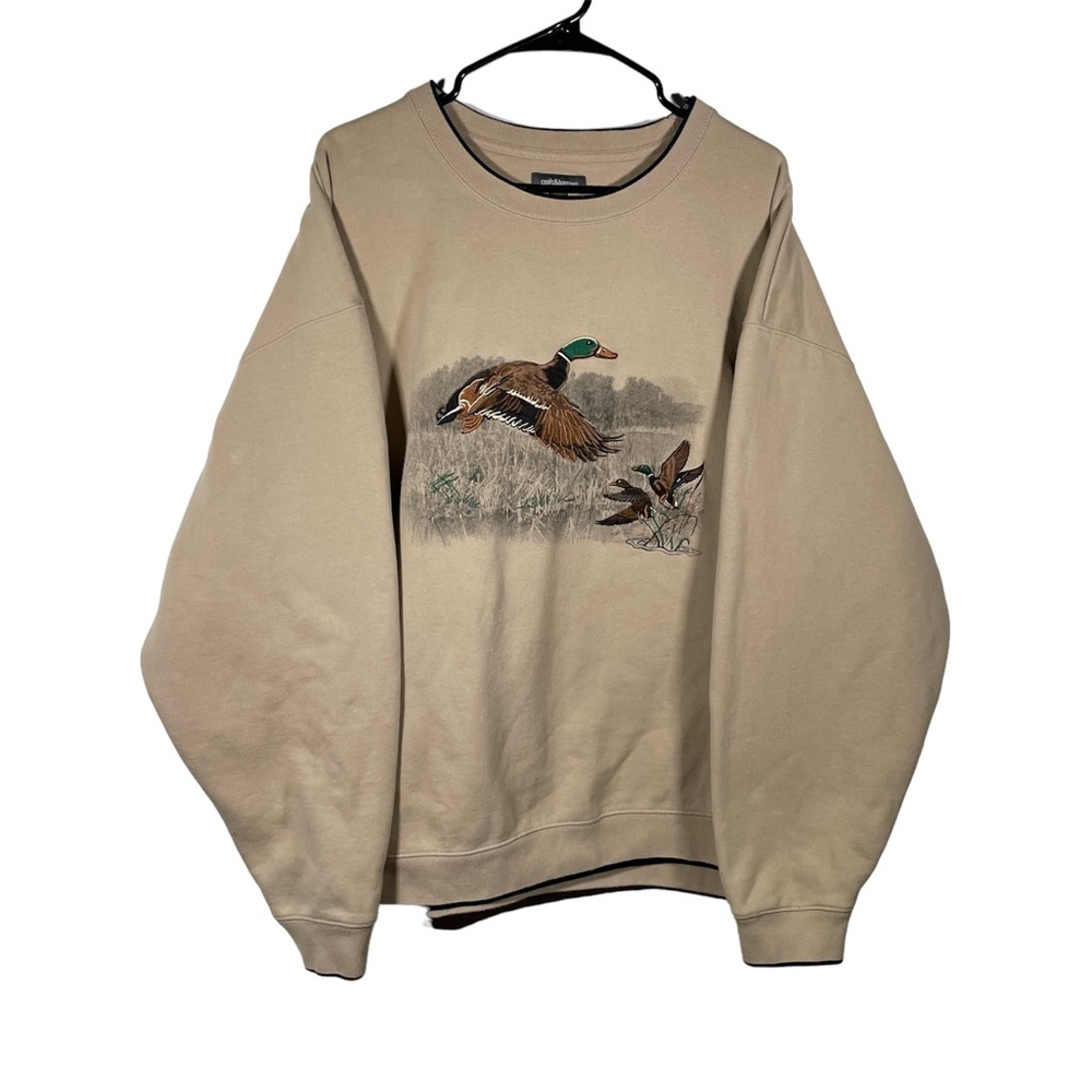 Vintage Y2K Embroidered Duck Outdoor Sweatshirt